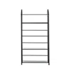 Homezia Black Four Shelf Metal Standing Book Shelf