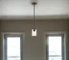 Homezia Black Metal And Glass Mini Pendant Hanging Light