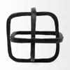 Homezia Black Metal Cube Shaped Link Sculpture