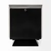 Homezia Black Metal Square Desk Table Clock