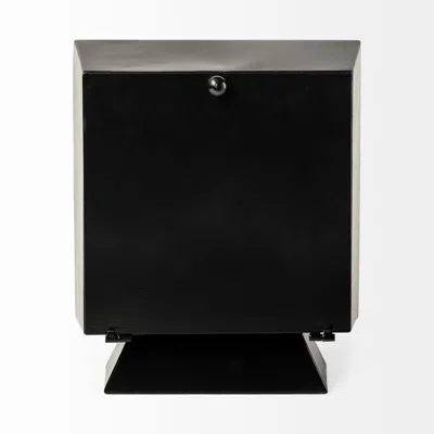Homezia Black Metal Square Desk Table Clock