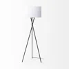 Homezia Black Metal Tripod Floor Lamp