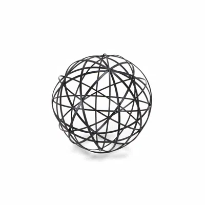Homezia Black Metal Wire Decorative Sculpture In Blue