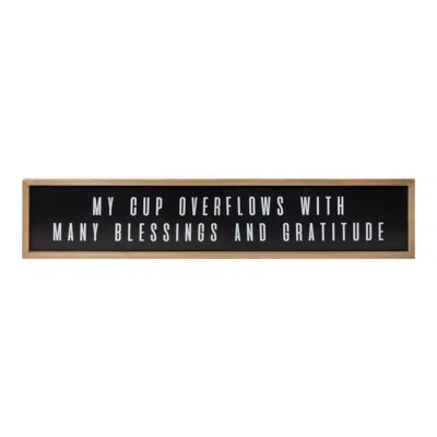 Homezia Black Other Words Wall Decor