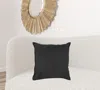 Homezia Black Solid Light Textured Modern Throw Pillow