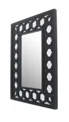 Homezia Black Square Accent Mirror