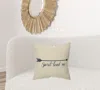 Homezia Black Taupe Canvas Spirit Lead Throw Pillow