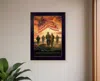 Homezia Bless Americas Heroes Black Framed Print Wall Art
