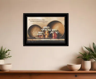 Homezia Blessings And Prosperity 3 Black Framed Print Wall Art In Multi