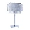 Homezia Bling Glam Faux Crystal Rectangular Table Lamp