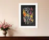 Homezia Tidings Of Comfort And Joy 1 White Framed Print Wall Art