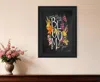 Homezia Take A Bubble Bath 1 Brown Framed Print Bathroom Wall Art