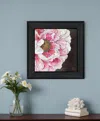 Homezia Blooms On Black I 2 Black Framed Print Wall Art