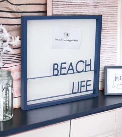 Homezia Blue Beach Wall Decor