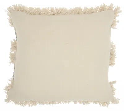 Homezia Blue Diamond Patterned Throw Pillow