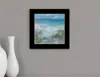 Homezia Blue Horizons Ocean View Black Framed Print Wall Art