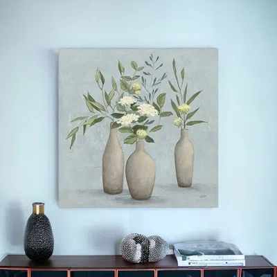 Homezia Bohemian Flowers In Ceramic Vases Unframed Print Wall Art