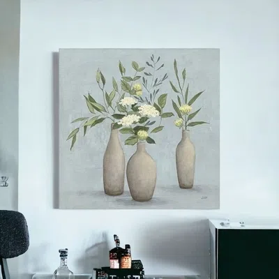 Homezia Bohemian Flowers In Ceramic Vases Unframed Print Wall Art