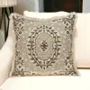 Homezia Boho Garland Beige And Brown Decorative Accent Pillow