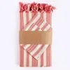Homezia Boho Sunset Color Striped Tablecloth Set