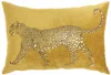 Homezia Bold Golden Leopard Lumbar Pillow
