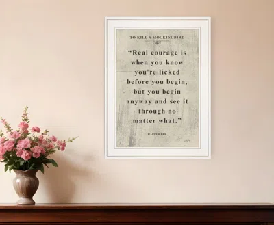 Homezia Book Quote Vi 1 White Framed Print Wall Art