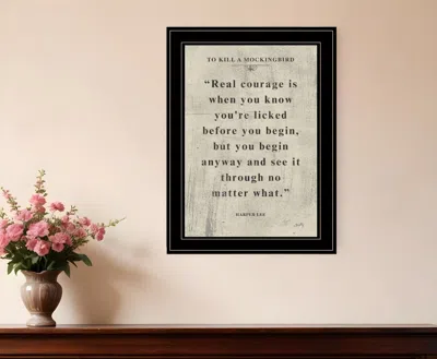 Homezia Book Quote Vi 2 Black Framed Print Wall Art