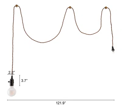 Homezia Brass Lantern Plastic Dimmable Ceiling Light In Black