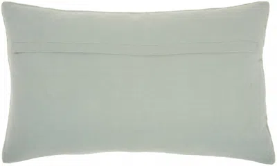 Homezia Brilliant Celadon Blue Lumbar Pillow