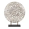 Homezia Bronze And Black Abstract Coral Sculpture