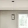 Homezia Bronze Metal Geometric Mini Pendant Hanging Light