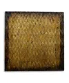 Homezia Bronze Metallic Ridge Wood Wall Art