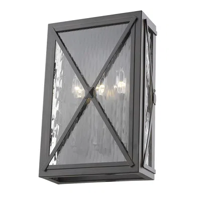 Homezia Brooklyn 3-light Oil-rubbed Bronze Ada Certified Wall Light In Gray
