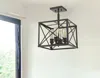 Homezia Brooklyn 4-light Oil-rubbed Bronze Convertible Pendant