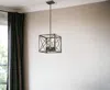 Homezia Brooklyn 4-light Oil-rubbed Bronze Pendant With Metal Framework Shade