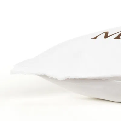 Homezia Brown And White Get Off My Nuts Modern Throw Pillow