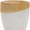 Homezia Brown Clay 9.97403 Ounce Round Pot Planter