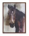 Homezia Brown Fabric Horse Wall Decor