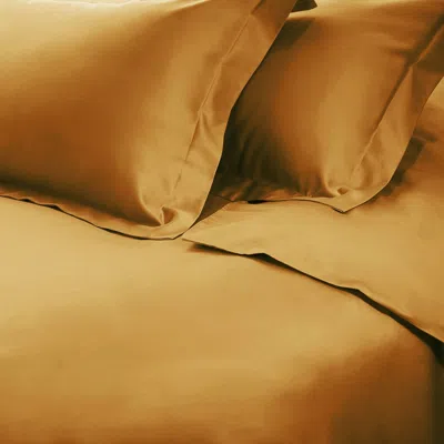 Homezia Brown Sugar King Cotton Blend 650 Thread Count Washable Duvet Cover Set