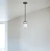 Homezia Brushed Bronze Minimalist Cylindrical Hanging Light