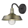Homezia Brushed Gold Shallow Plate Shape Wall Light