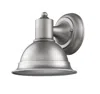Homezia Brushed Silver Aluminum Wall Sconce