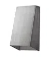 Homezia Brushed Silver Geometric Wall Sconce