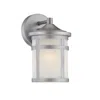 Homezia Brushed Silver Hanging Lantern Shape Wall Light