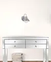 Homezia Brushed Silver Lamp Shade Wall Light