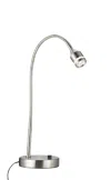 Homezia Brushed Steel Metal Led Adjustable Desk Lamp
