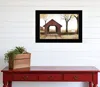Homezia Bucks County Bridge Black Framed Print Wall Art