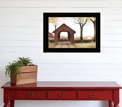 Homezia Bucks County Bridge Black Framed Print Wall Art