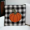 Homezia Buffalo Check Pumpkin Throw Pillow