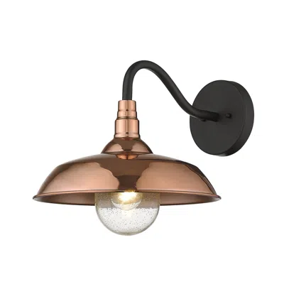 Homezia Burry 1-light Copper Wall Light In Brown